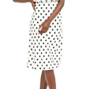 INC Polka-Dot Midi Skirt